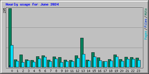 Hourly usage for June 2024